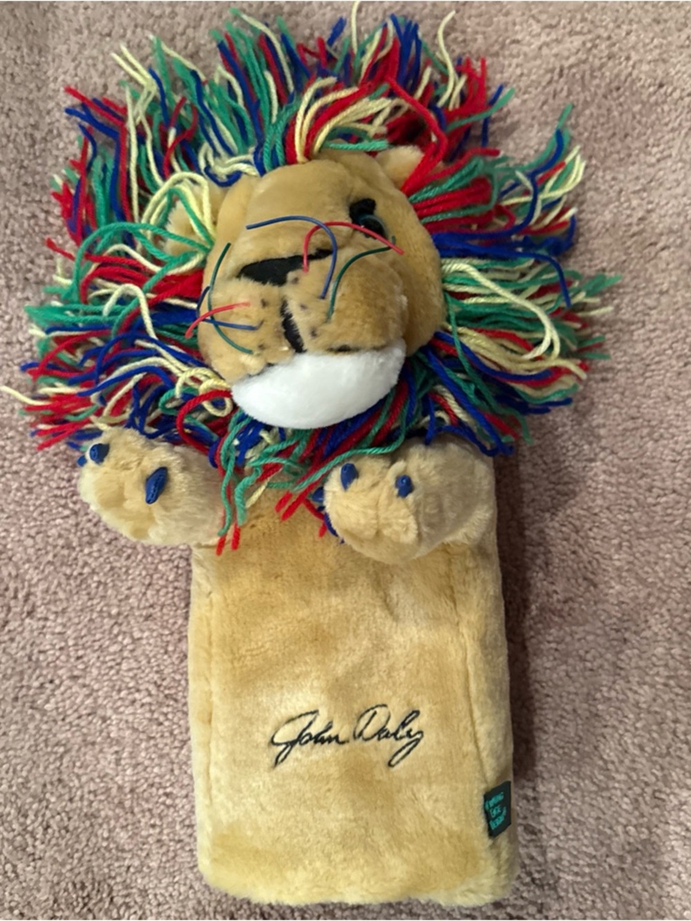 Plush Lion Golf Club Headcover - Multicolor Mane
